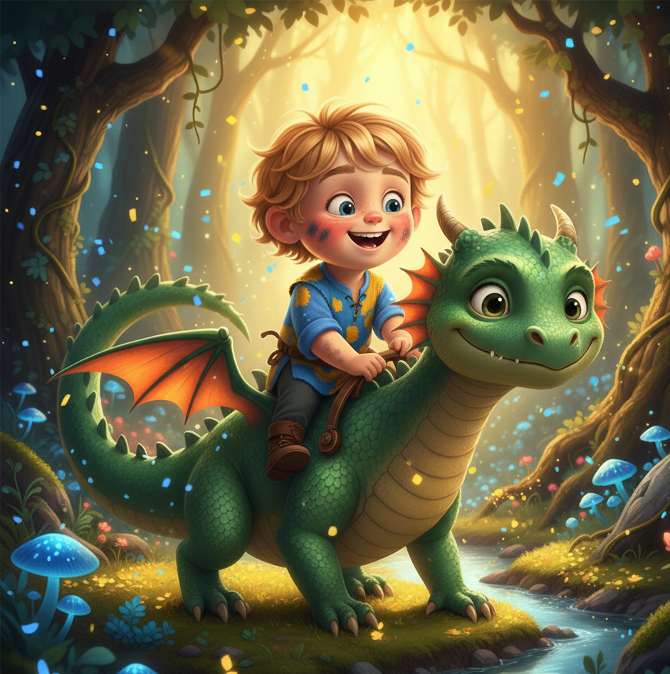 The Boy and the Brave Dragon 🐉🔥